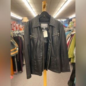 Ruff Hewn ladies Med Dark Bronze Patent Leather Jacket